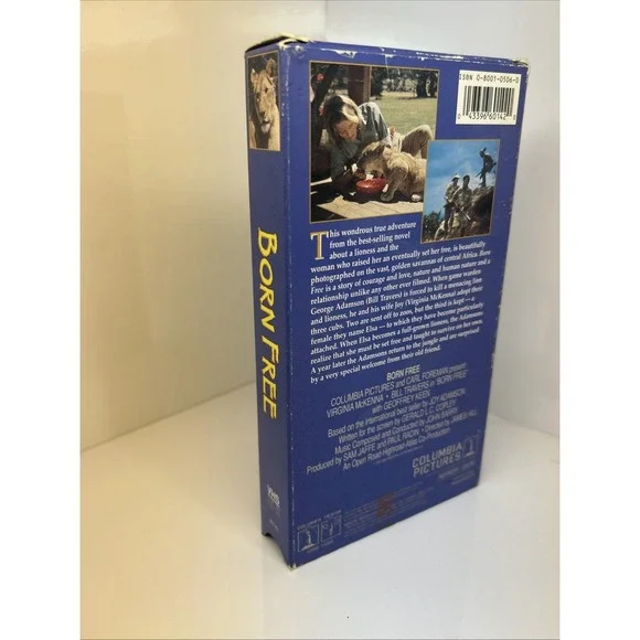 Born Free (1965, VHS 1995) Virginia McKenna Lion Lioness Zoo Open‎ Road Films - Picture 5 of 16